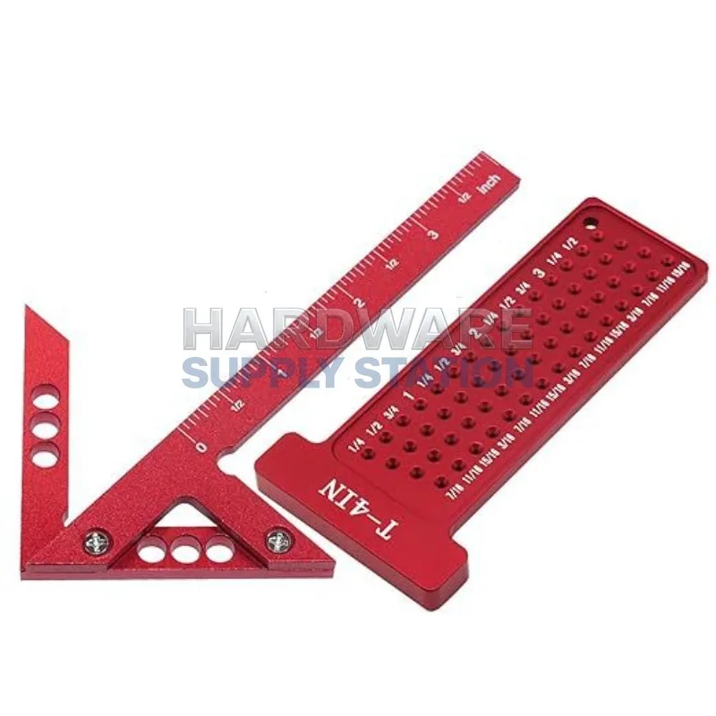 

Имперская линейка T-4IN для разметки и измерения отверстий и скрытых шурупов, точная, износостойкая, антикоррозийная, специальные аксессуары для деревообработки