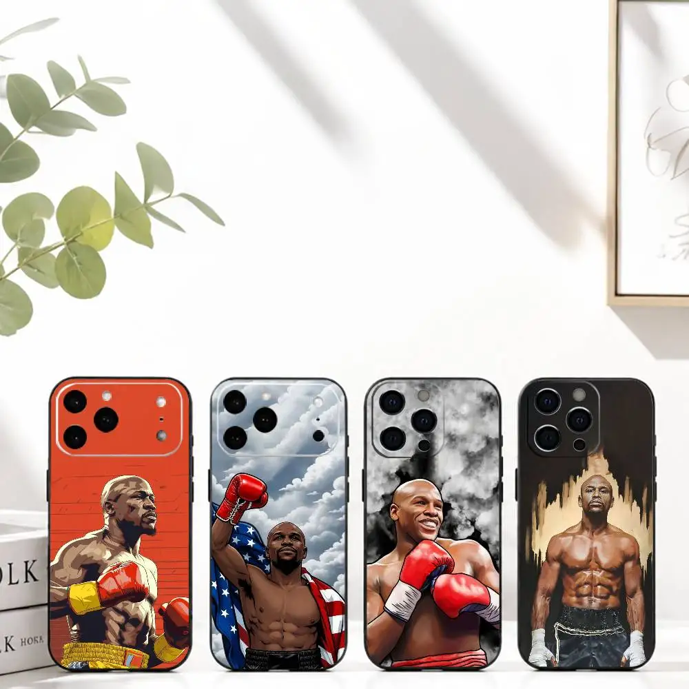 Чехол для телефона B-Boxer F-Floyd Mayweather для iPhone 17, 16, 15, 14, 13, 12, 11 Plus, Pro Max, XS, мягкий силиконовый черный чехол