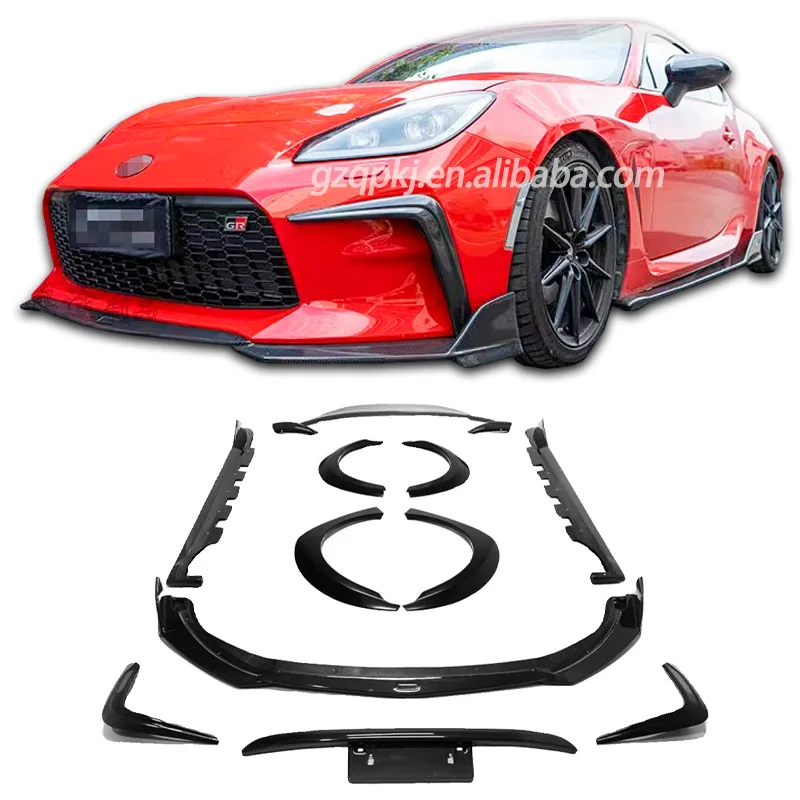 

Carbon Fiber Front Lip Side Skirt Rear Lip Spoiler Suitable for Toyota GR86/Subaru Brz Body Kit in 2022