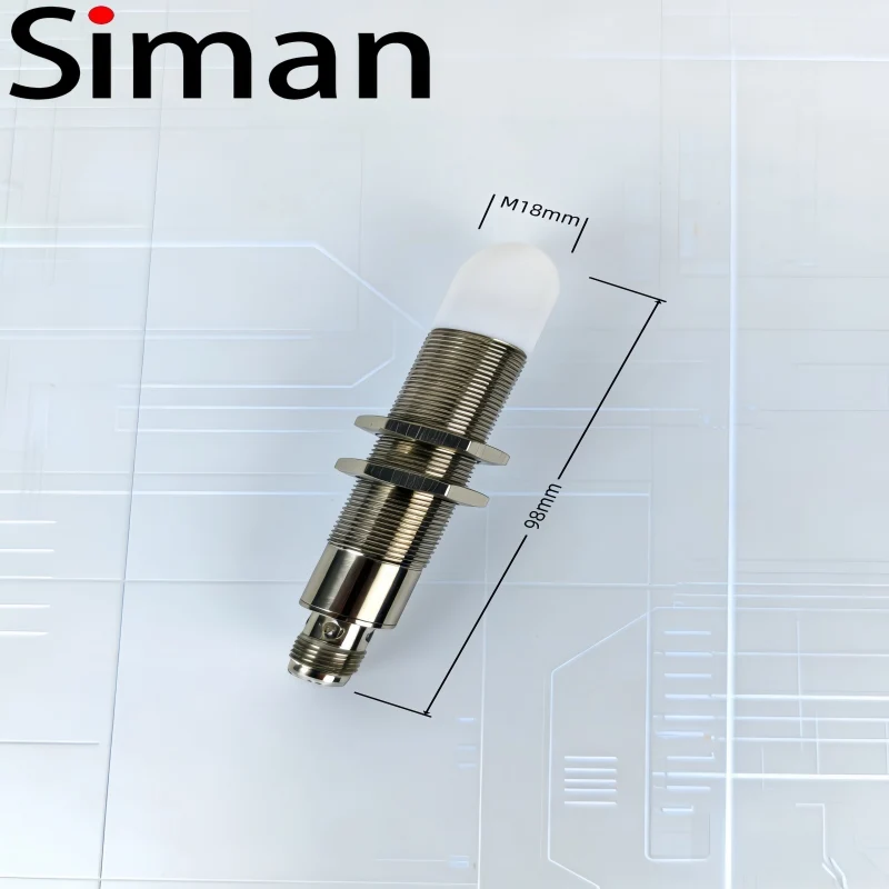 Industrial 0.2-15m Long Range MmWave Radar Distance Sensor ±5mm High Accuracy Anti-interference IP67 Waterproof SMW-15