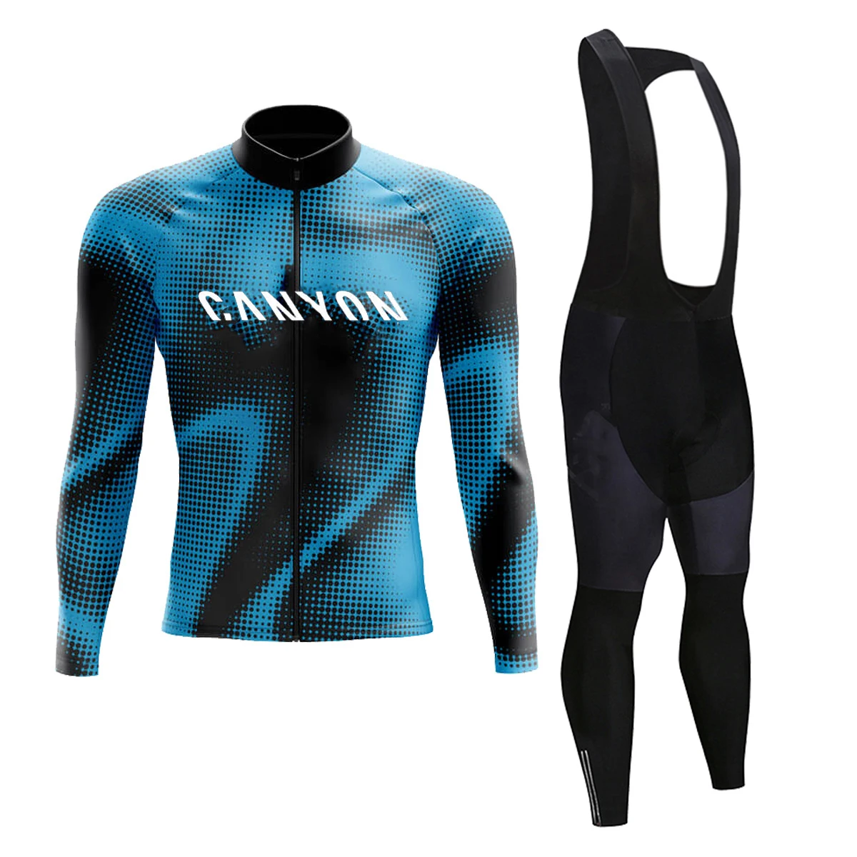 canyon Team Breathable Cycling Clothes Set Long Sleeve Summer Jersey Suit Sportswear Bike MTB Clothing Maílllot Ciclismo Hombre