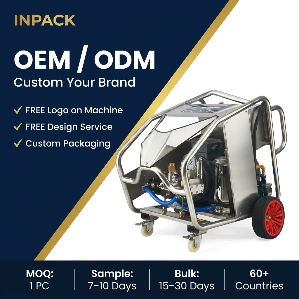 Electric Pressure Washer High Pressure Cleaning Machine Tube Cleaning Large Flow Car Wash Industrial OEM