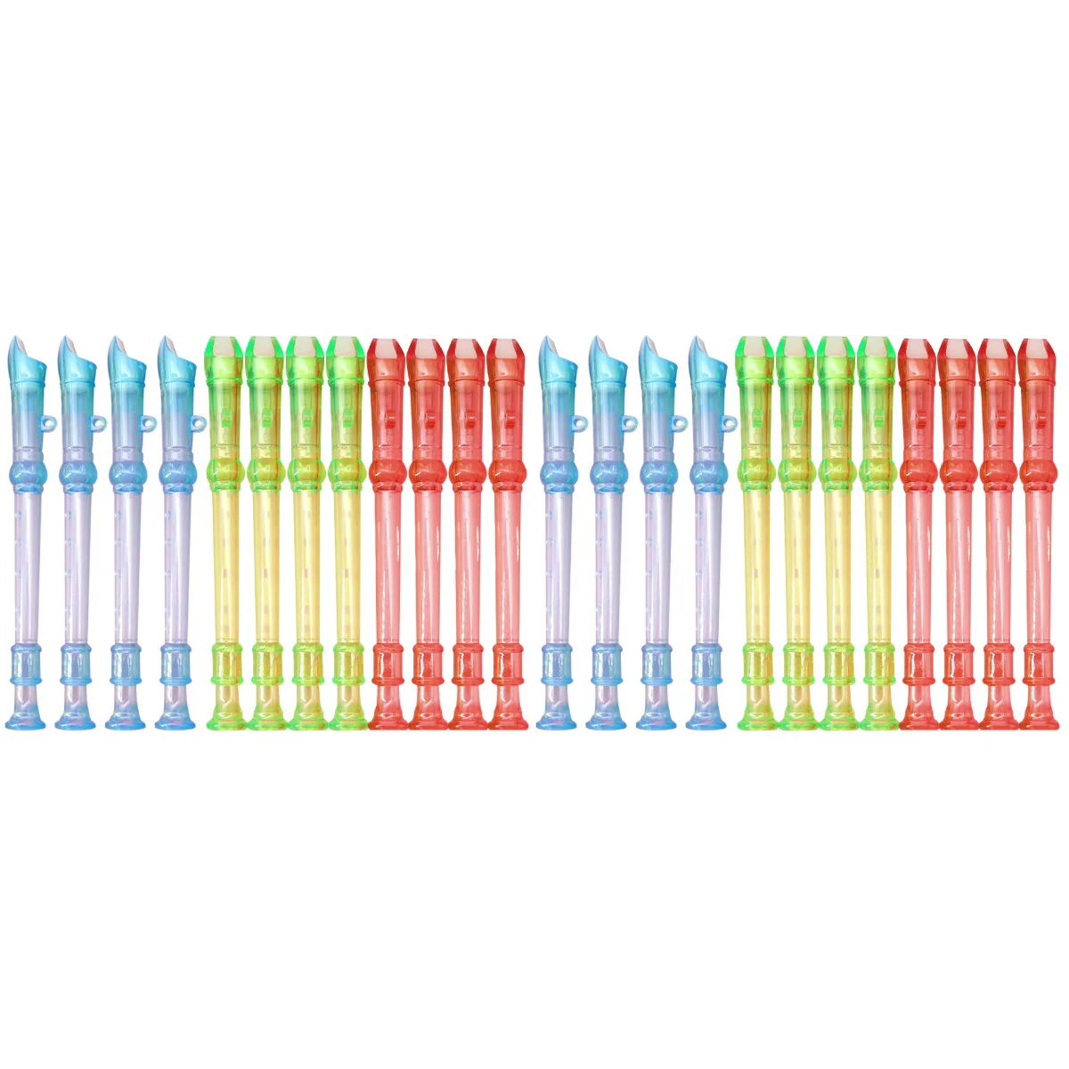 2 PCS Little Flute Clarinet Instrument Kids Music Toy Audio Recorder Professional Instruments Wind Children