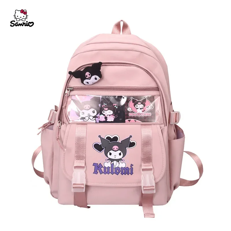 Hello Kitty backpack women's casual backpack fashion ins middle school student Sanrio Kuromi cinnamon dog school bag