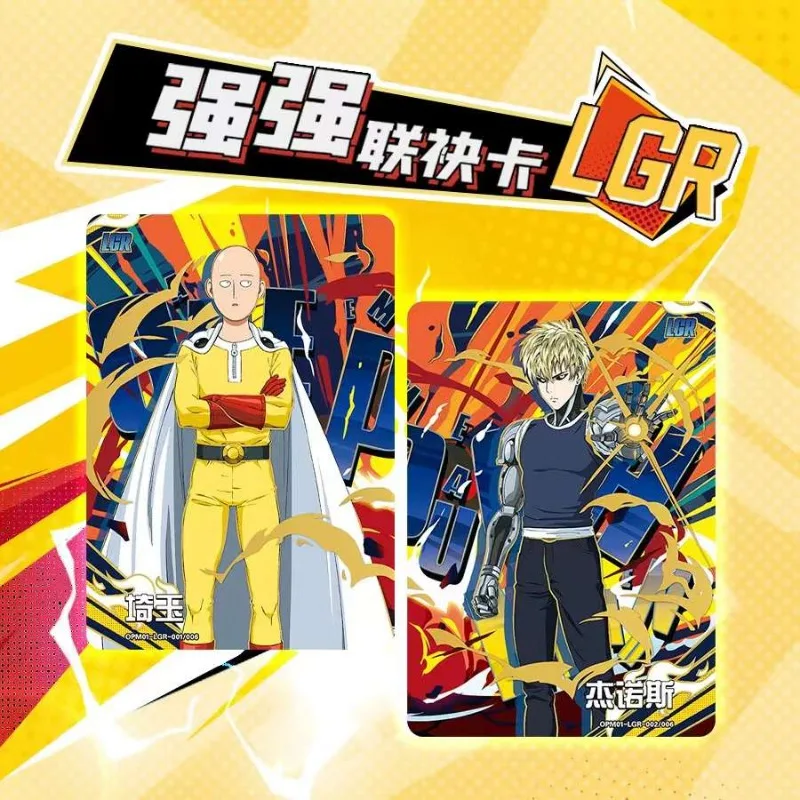 KAYOU New Original One Punch Man Card Hero Namebook Serious Version BP Saitama Genos Anime Battle Collection Cards Kids Toy Gift