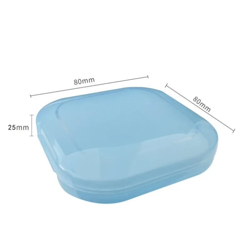 Dental Aliger Case PE Material Portable Dustproof Leakproof Transparent Colorful Storage Box Easy Clean Dental Tools Adult Use