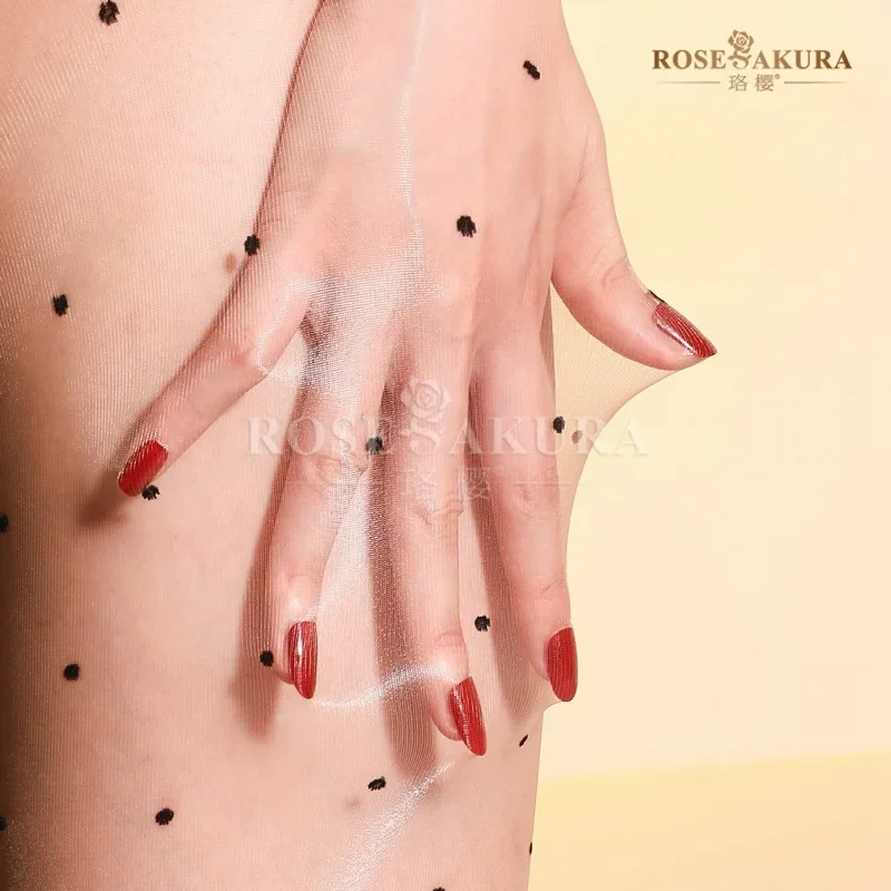 مثير أورورا جوارب سلس المرأة رقيقة جدا تسلق حريري زلق تلميح شفافة البولكا نقطة جوارب طويلة نادي الطرف OL OOTD