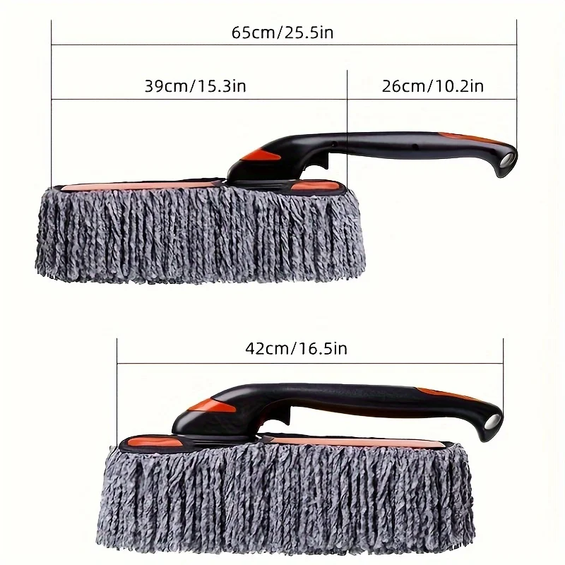 Car Duster Exterior with Extendable Handle Car Cleaning Tool Dust Remover Soft Non-Scratch Cleaning Brush For Car Home Dusting