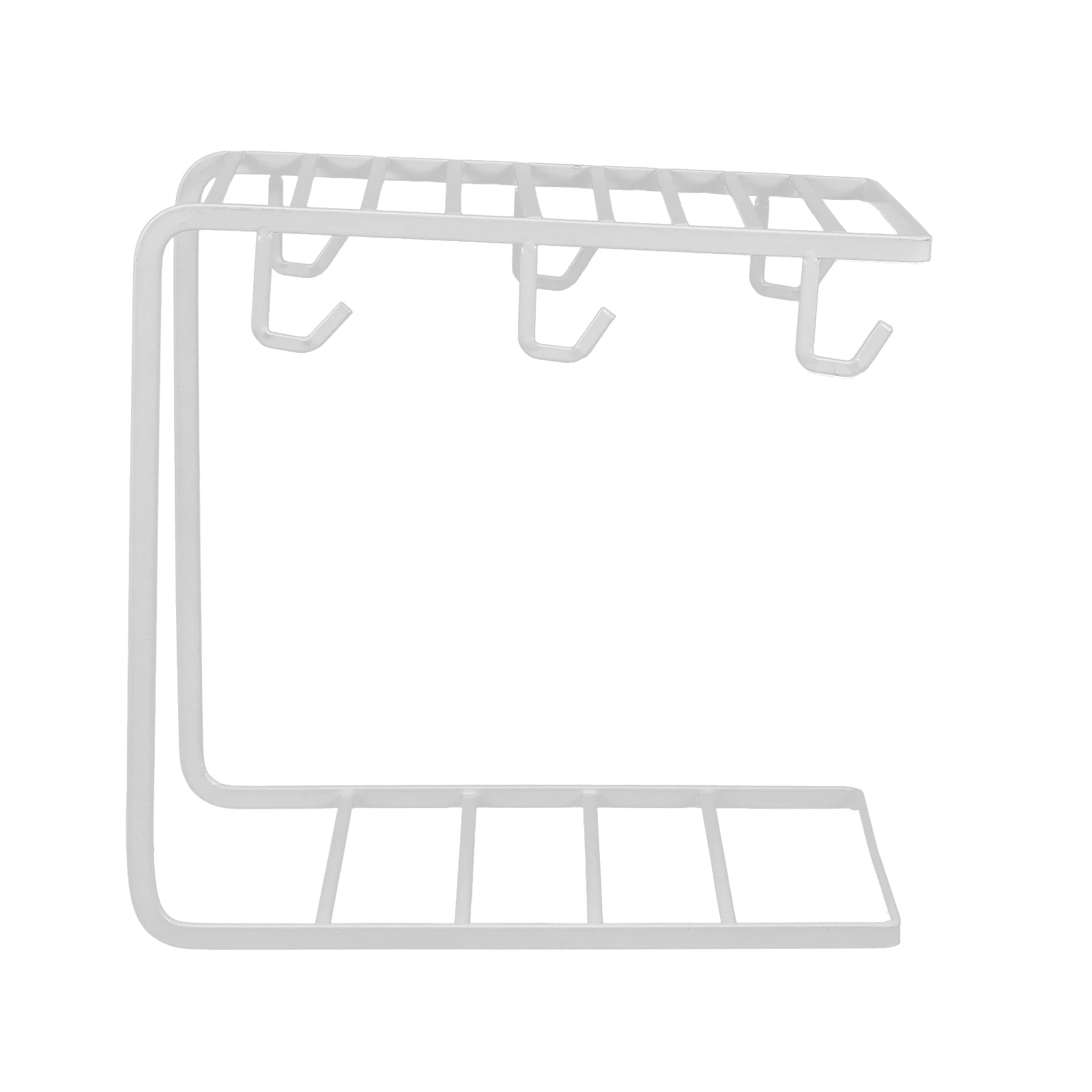 

Iron Cup Holder Shelf Display Kitchen Storage Drain Rack ganizer Household Tea Coffee Cup Draining Simple Style Practical