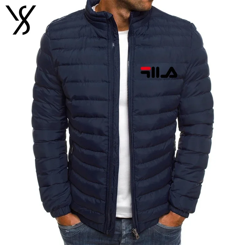 Men\'s new autumn and winter casual sports jacket stand collar warm coat, outdoor camping jacket, trend cotton-padded coat