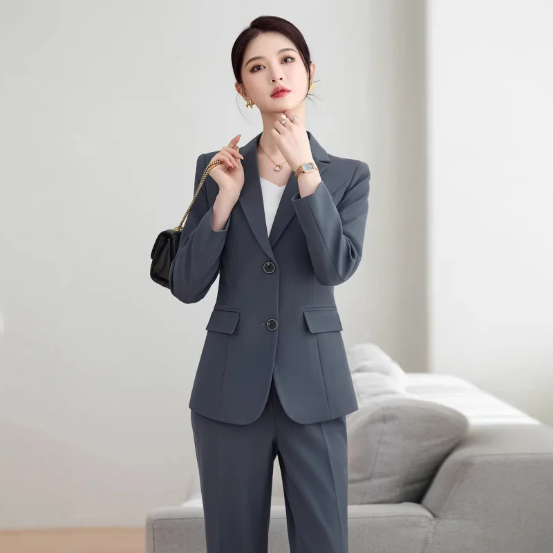 2026Hot-selling new long-sleeved professional women's formal skirt and pants suit for interviews and salesOLWorkwear Business Un