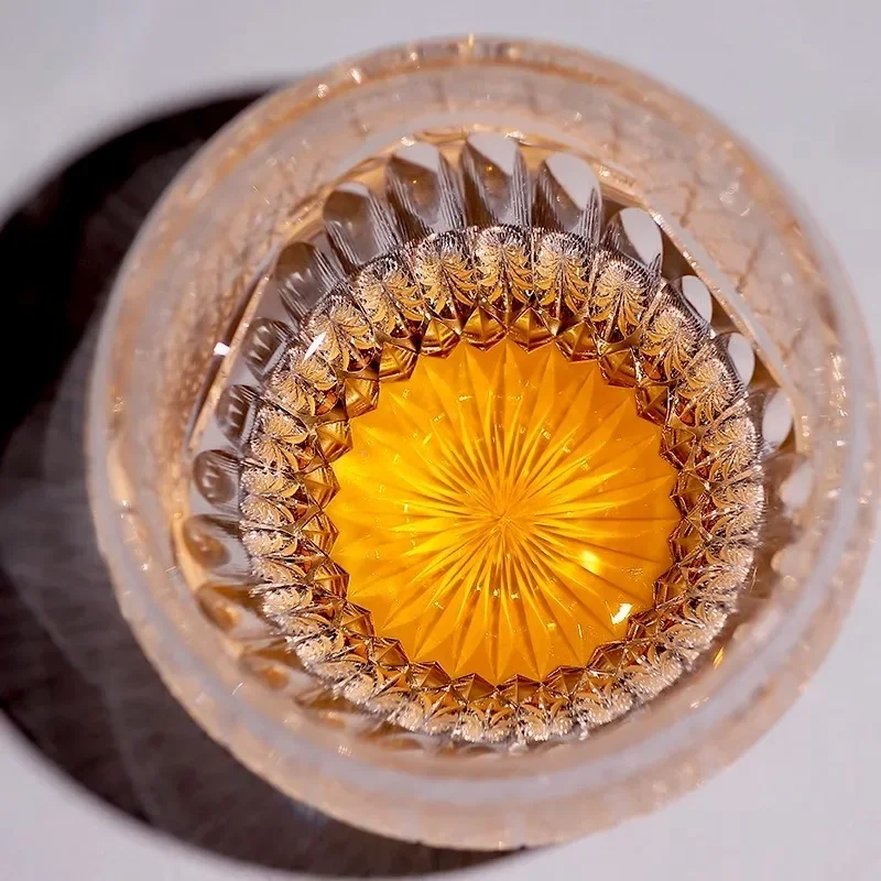 Sunshine Whisky Snifter Glasses Japanese Hand Carved Crystal Wine Tasting Cup Luxury EDO Chivas Brandy Rock Tumbler Dropshipping 4