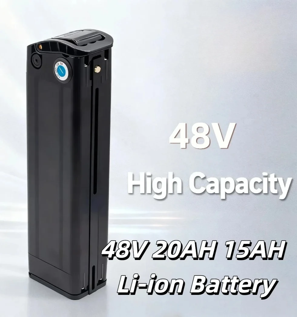 48V 20AH 15AH Li-ion Battery with 54.6V 2A Charger – Compatible with BURCHDA R8S Pro& JINGHMA R8 Pro 250W-1000W Motors