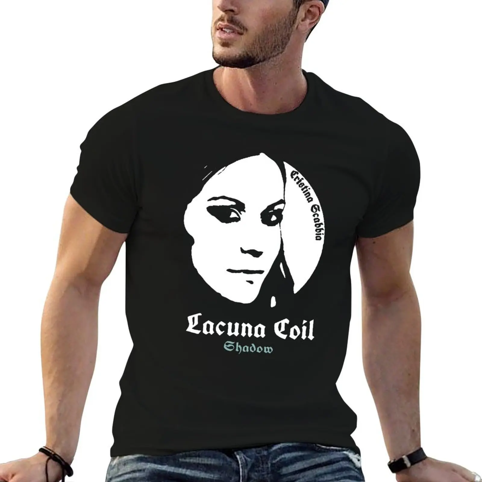 Camiseta Cristina Scabbia - Lacuna Coil, camiseta para hombre, camisetas estampadas personalizadas para hombre, camiseta