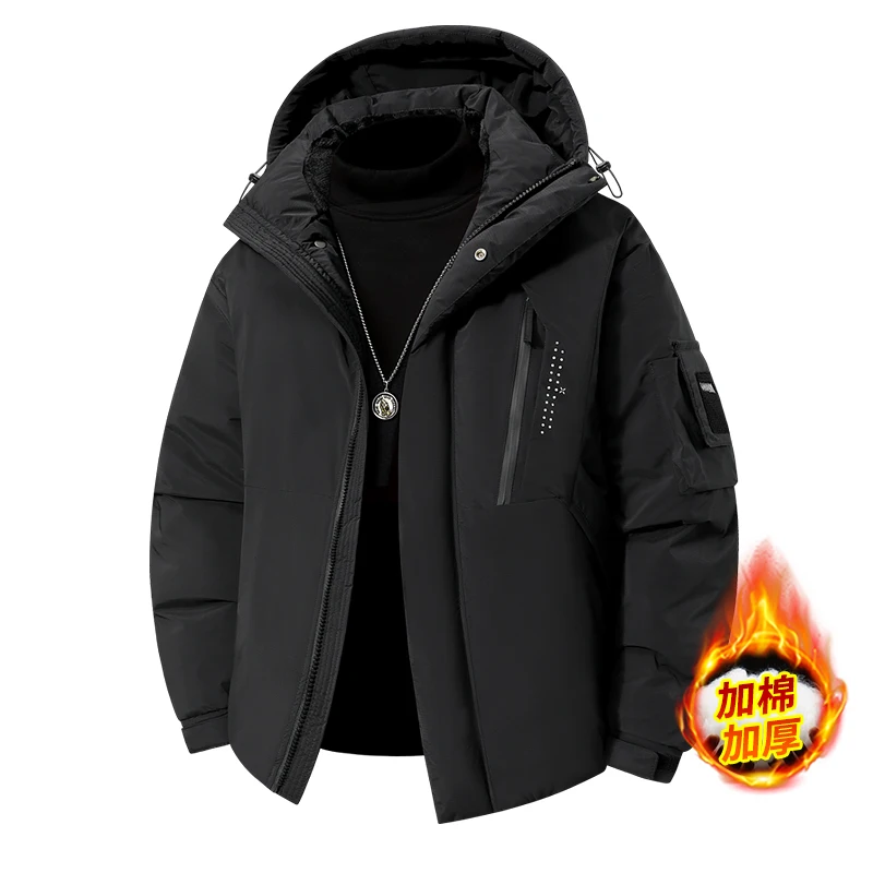 

Highquality New Popular Cotton Clothing Trend Fashion Casual Windproof Warm Men's Thick Outdoor Assault Jacket Men's Hooded Coat
