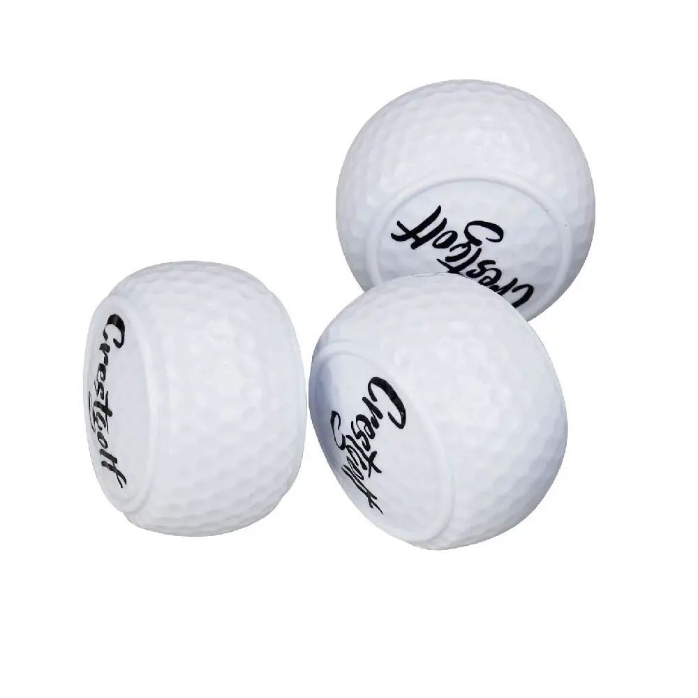 Flat Shaped Golf Ball Putting Lightweight Golf Training Ball Putting Practice Golf Flat Ball Double Layered Long Distance Ball