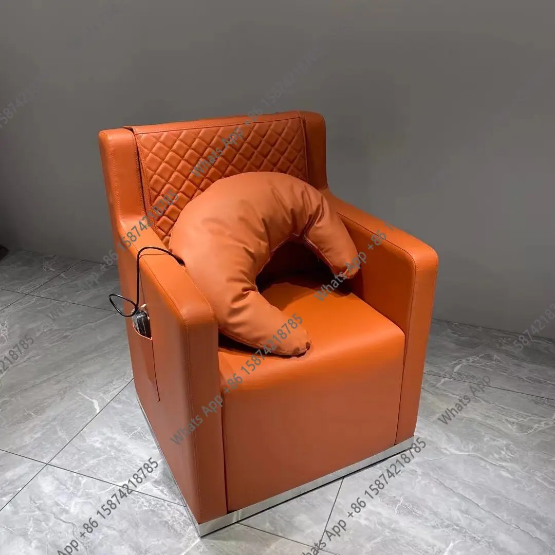 

New barber shop chair with massage, high-end perm and dyeing chair for hair salon, hair salon furniture, hair salon stool.