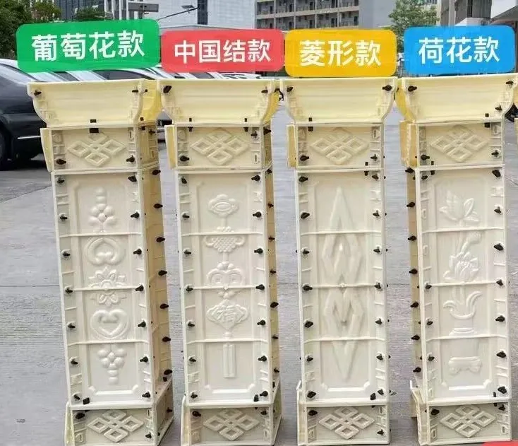 Cement molds for Roman columns, European-style villa entrance gates, flower pot models, architectural templates, square well
