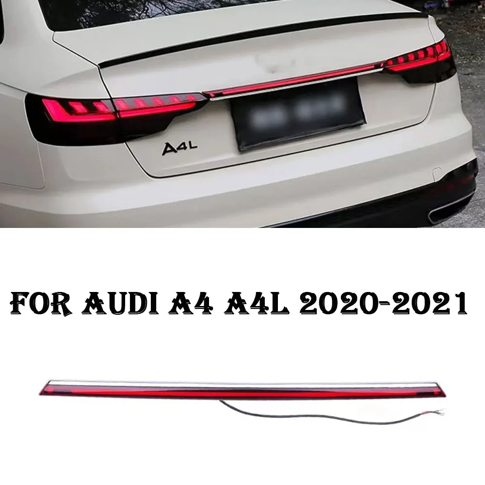 Car Light for AUDI A4 B9 LED 2020-2022 A4L S4 Taillight Upgrade Rear Through Trunk Signal Lamp Brake Automotive Accessories