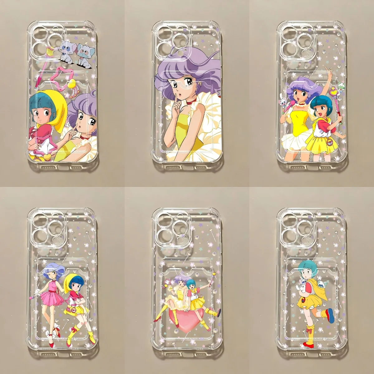 Magical Angel Creamy MamiS Card Hold Phone Case For Samsung Galaxy S26 S25 S24 S23 S22 S21 Edge Plus Ultra M33 M53 M54 5G Airbag