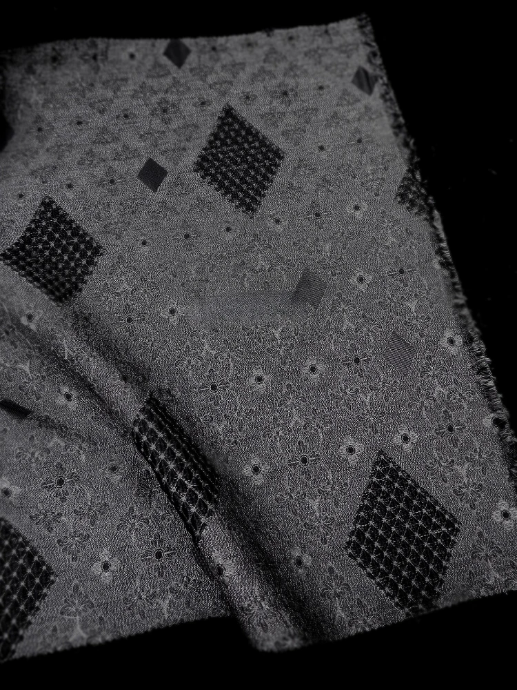 

Жаккардовая ткань в этническом стиле с ромбовидным узором для модных платьев, дизайнерской одежды, ткань для шитья своими руками на метр, тканевый материал