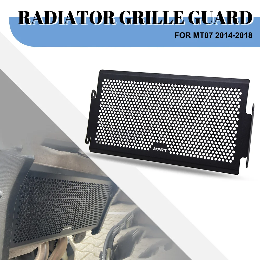 

For Yamaha MT-07 MT 07 MT07 2014-2017 2018 Motorcycle Radiator Guard Grille Grill Cooler Cooling Cover Protection Accessories