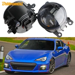 2 Pieces 60W LED Lens Fog Light DRL H11 Car Right + Left Fog Lamp Assembly For Subaru BRZ 2013 2014 2015 2016 2017 2018