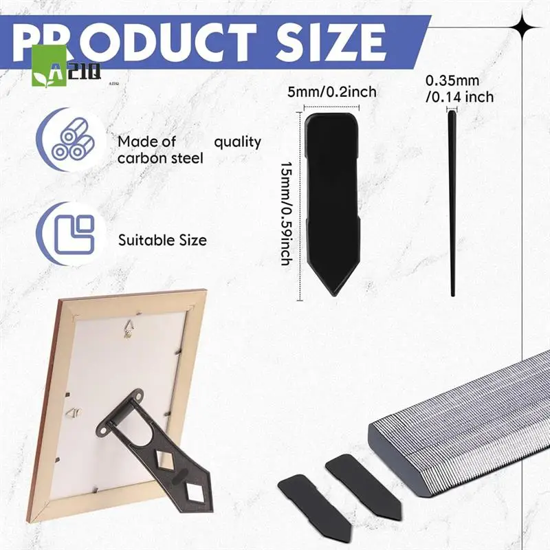 

A21Q -750PCS Picture Frame Points Refill Universal Flexible Inserts Point Drivers For Picture Framing