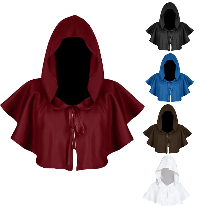 

Halloween Cape Monk Suit Shawl Medieval Cape Cosplay Masquerade Costume Props