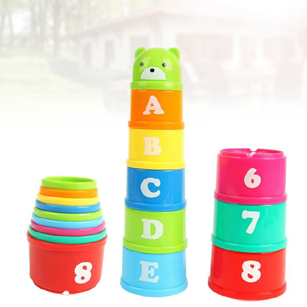 

Numbers and Letters Are Stacked Logical Abilities Training Educational Toys Stacking Cups Stacker