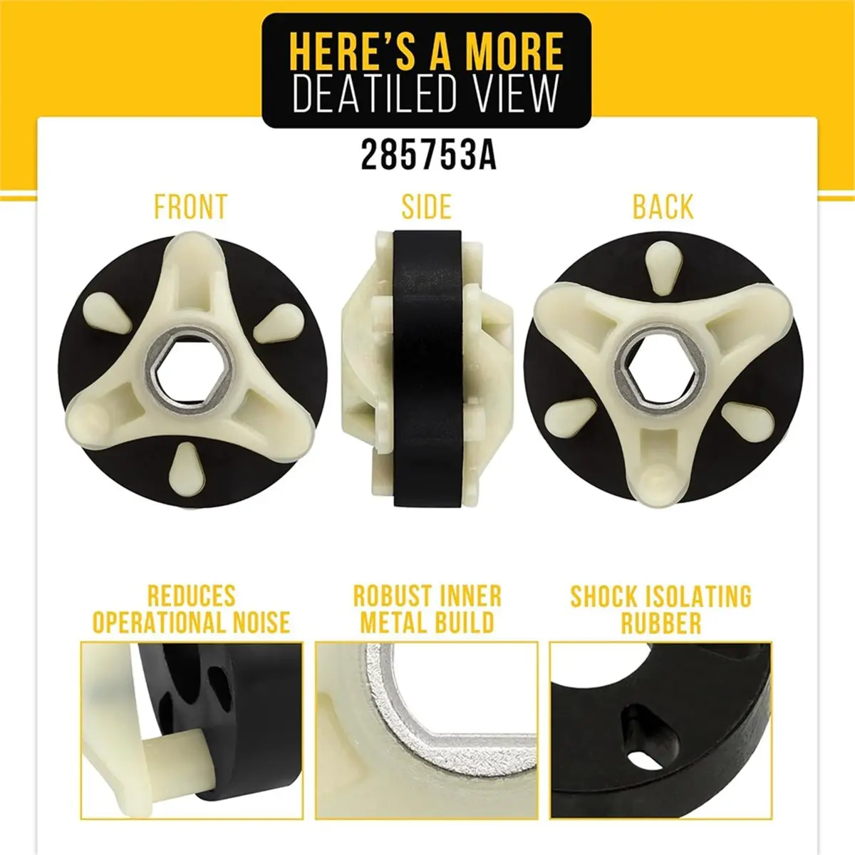 For Washer Motor Coupler 110.26442502 - Replacement for Direct Drive Top Load Washers