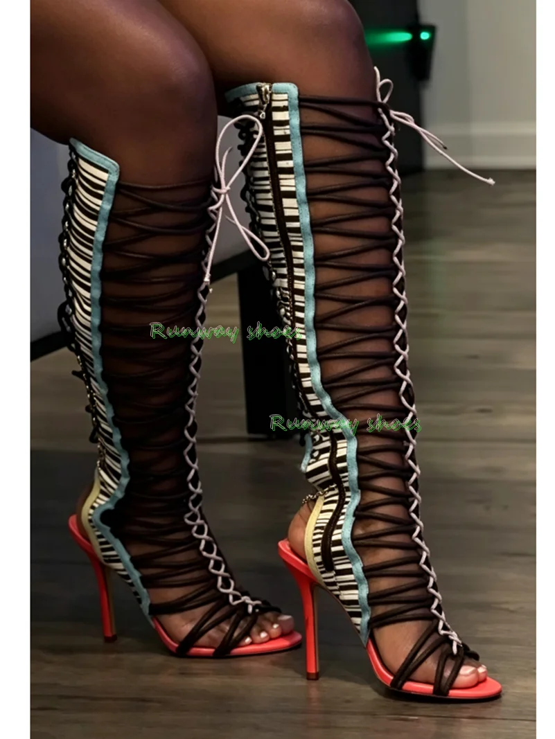 Gladiator Over-The-Knee Sandal - đánh giá và giá Knee High Boots Women