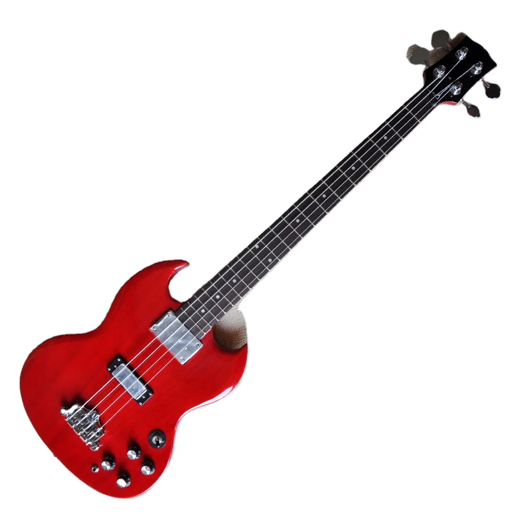 

Wholesale Red Factory 4 Strings Electric Bass Guitar