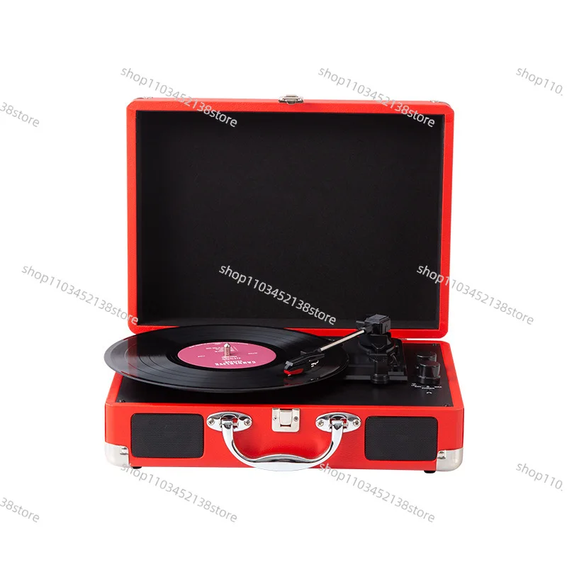 giradischi-in-vinile-rosso-pu-retro-con-bluetooth-e-usb