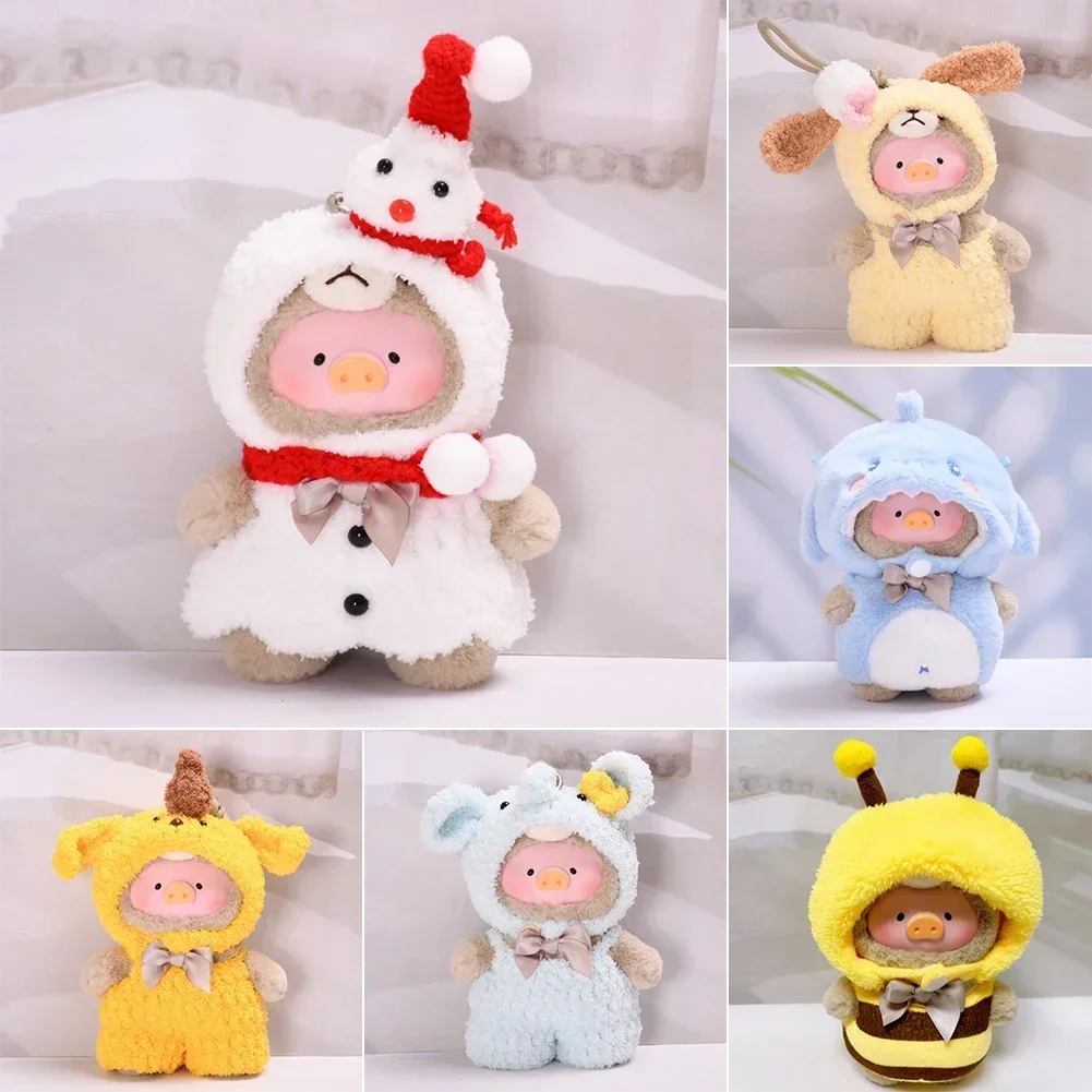 موضة الملابس بذلة قبعة وزرة ل 14 سنتيمتر لولو الخنزير ملابس دمى ملابس دمى لطيف الحمالات فستان الديكورات اكسسوارات #3