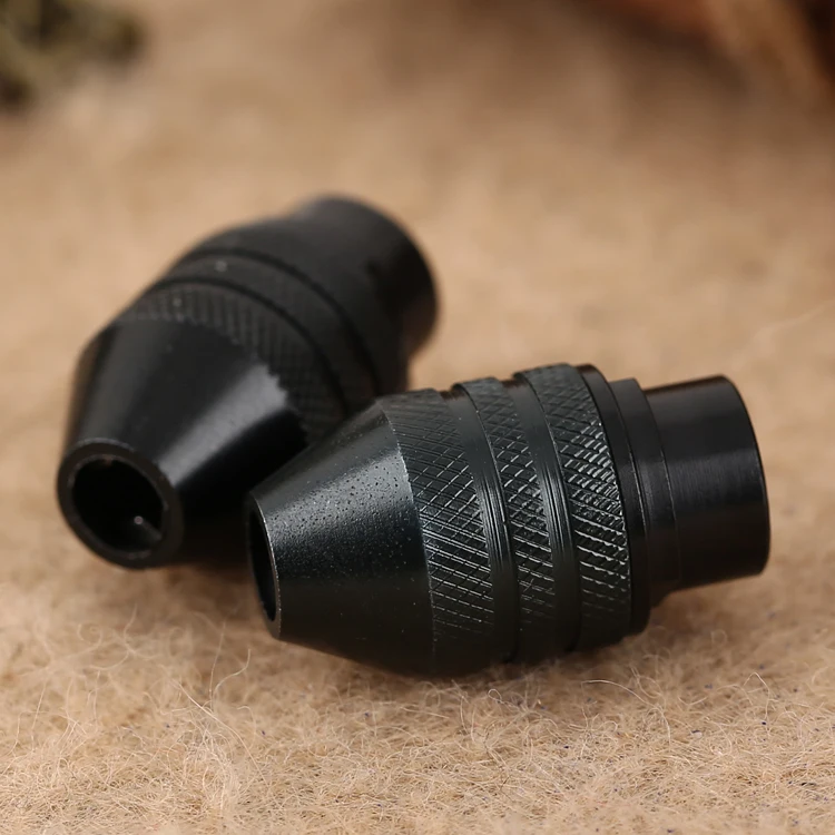 

2pcs Multi Quick Change Keyless Chuck for Dremel Grinder Rotary Tool 0.5-3.2mm Flexible Shaft Nut Universal Three-jaw Drill