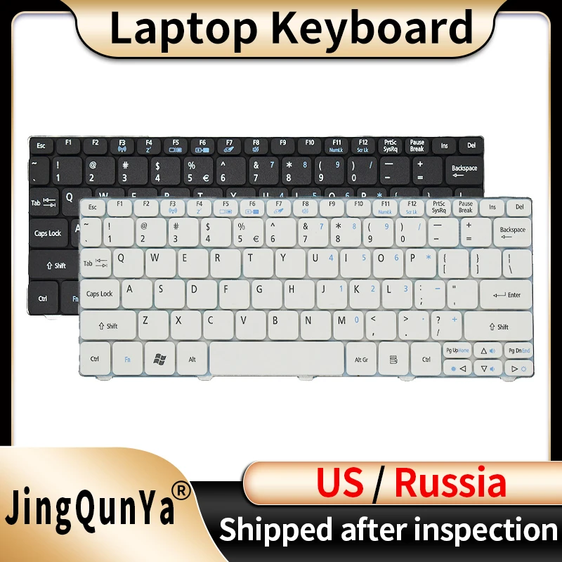 US/RU/Russian Laptop Keyboard For ACER Aspire One D255 D256 D257 D260 D270 ZE6 532 532H 533 NAV50 AOD257 AOD260 AO521 AO532