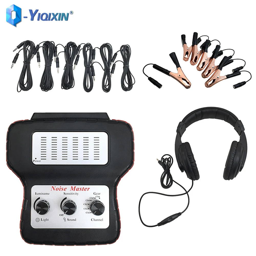 

Electronic Stethoscope Diagnostic Kit Car Noise Finder With Earphones Multi-Channel Stethoscope Abnormal Sound Tester Detector
