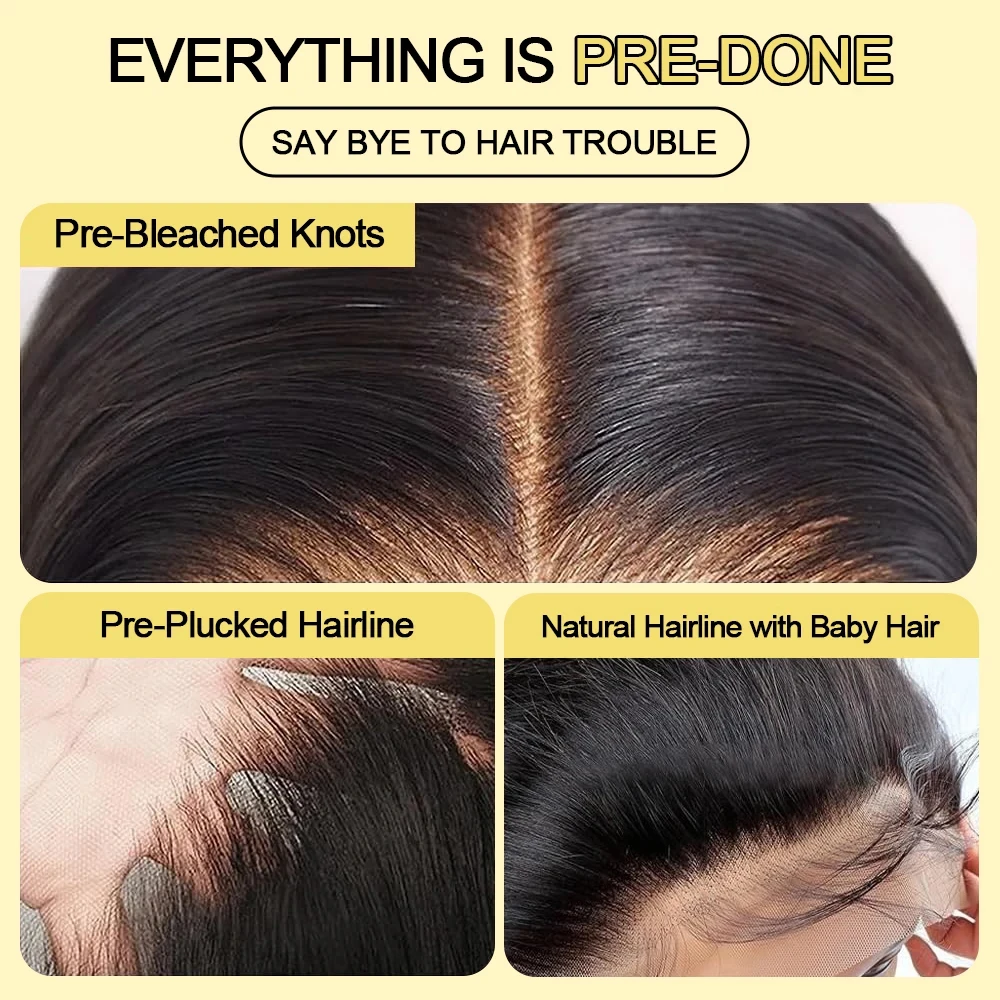 32 بوصة فضفاض موجة عميقة 360 كامل HD الدانتيل الجبهة الباروكات 100% شعر الإنسان 200% الكثافة قبل قطعها شعر مستعار برازيلي شفاف للنساء #5