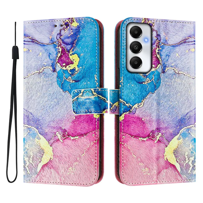 الرجعية زهرة تصميم المحفظة الجلدية حقيبة لهاتف سامسونج غالاكسي A05s F14 4G SM-A057F SM-E145F كوكه المغناطيسي فليب غطاء أكياس الهاتف