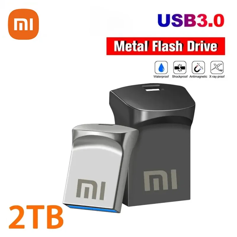 XIAOMI 2TB Original USB 3.1 Flash Drive High-Speed Pen Drive 1TB Metal Waterproof Type-C USB Memory For Computer Storage Devices