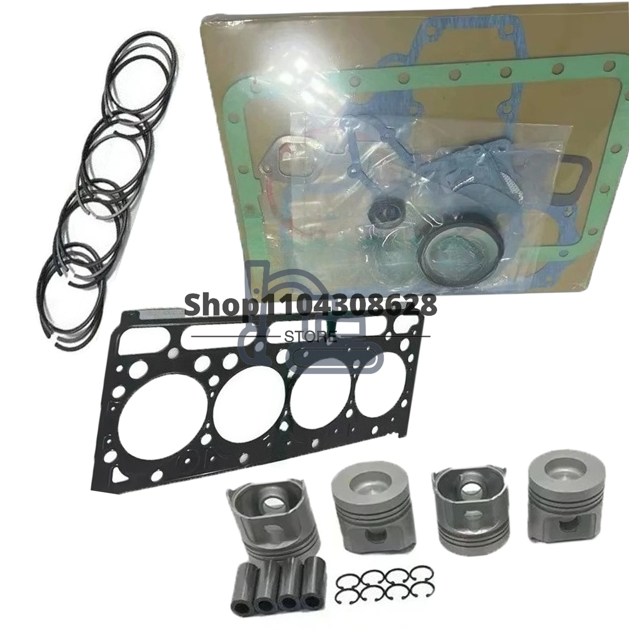 

V2403 V2203 1G796 1G861 High Quality New Piston Kit & Valve & Full Gasket Kit For Engine