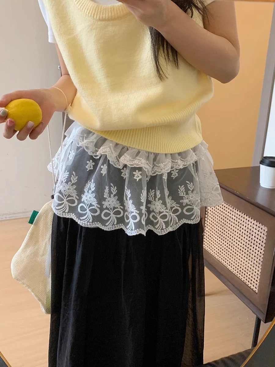 

Корейская короткая плиссированная юбка-балетка однотонного цвета с эффектом многослойности и драпировкой для коррекции фигуры