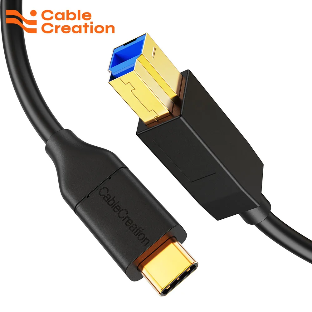 CableCreation USB C to USB Type B 3.1 Cable 10Gbps for Thunderbolt 3 Host MacBook Pro Air HP Canon Printer External Hard Drive