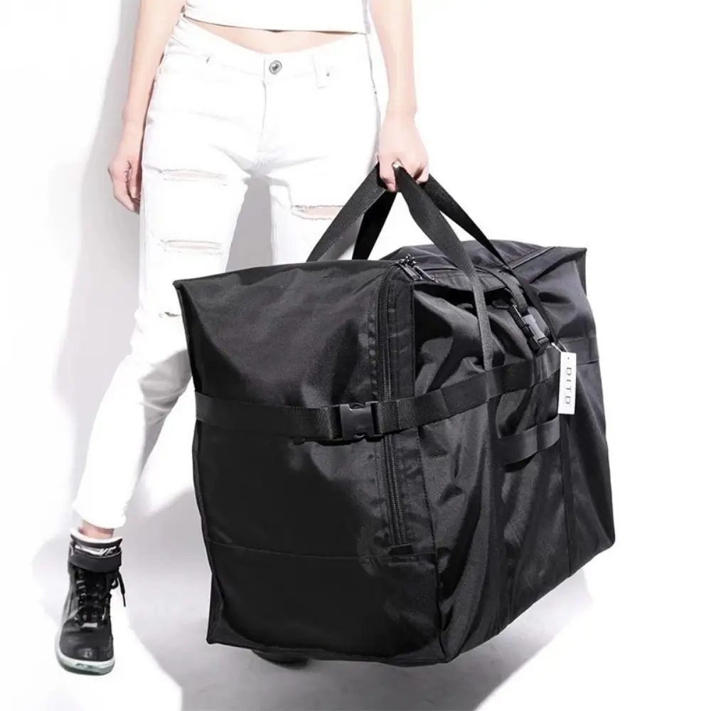 Fashion Large Capacity Travel Duffle Bag Waterproof Oxford Travel Luggage Bag Sports Handheld Folding Messenger Bag Men