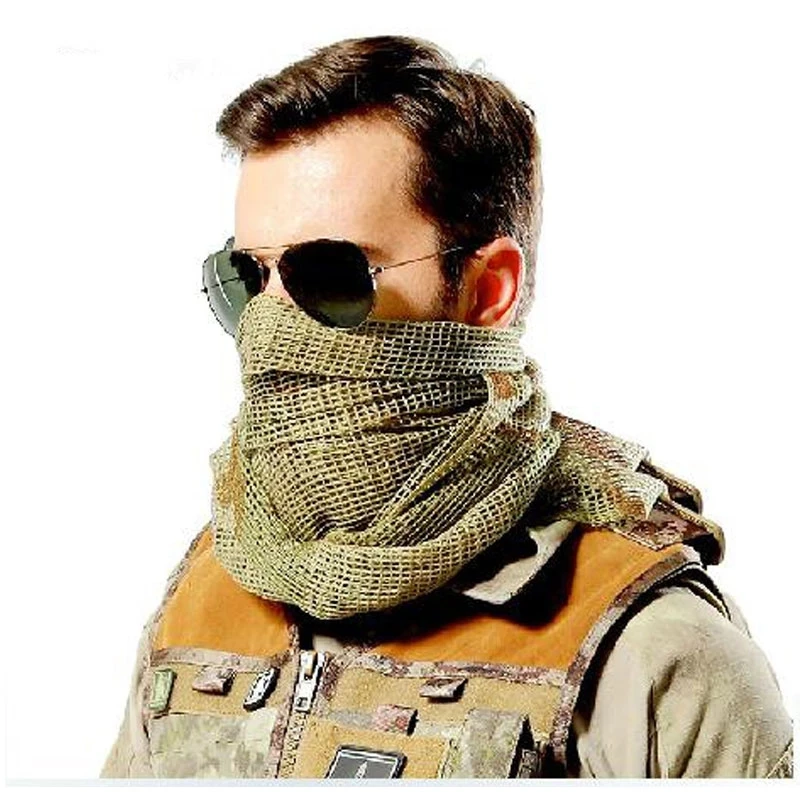 scarf women man black cp Camouflage winter autumn tactical scarf cotton Tactical Mesh Breathbale Hunting Cycling