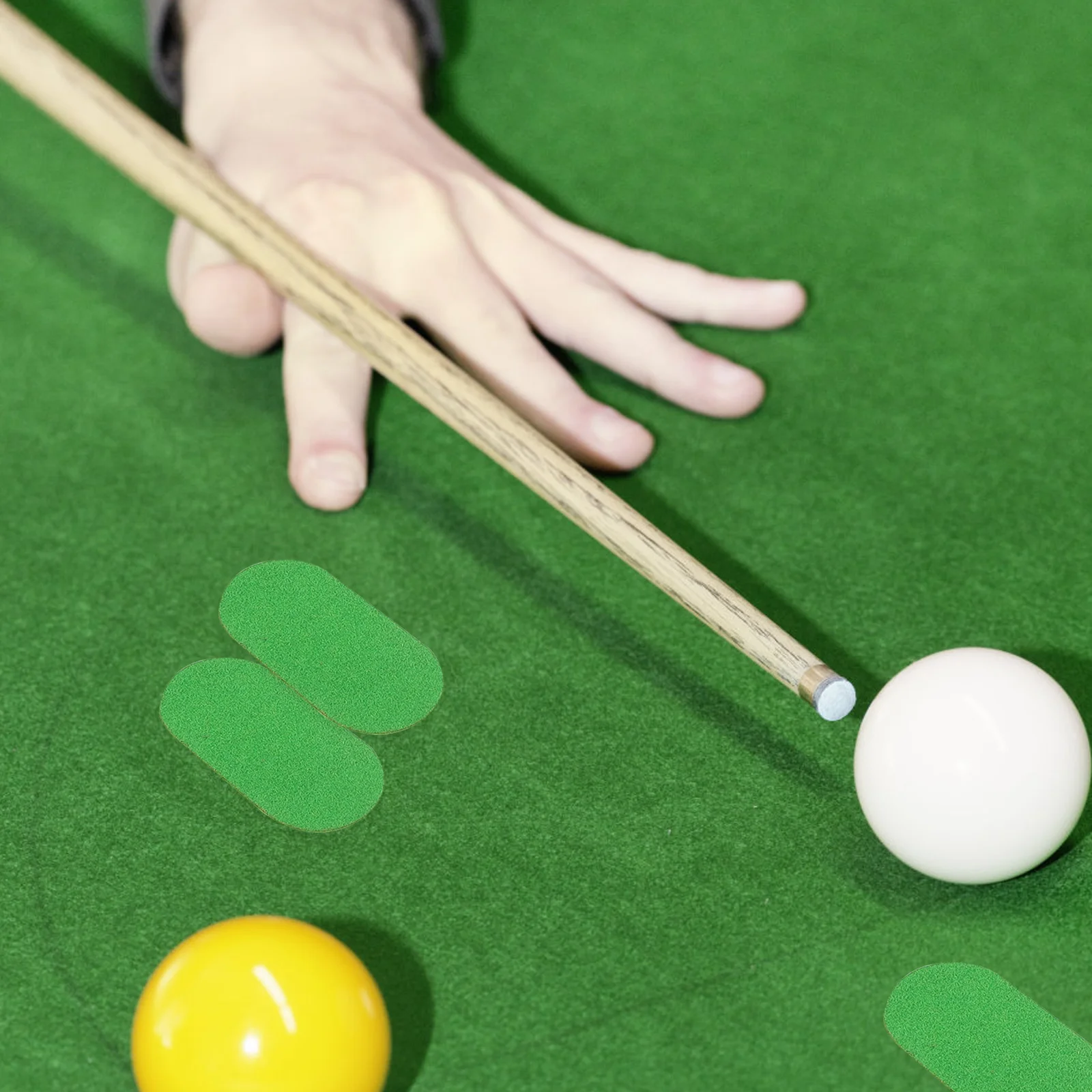 Patch de réparation de Table de billard vert, 1 feuille, marqueur de nappe de billard, autocollant, accessoire de réparation, patchs de réparation de Table de billard