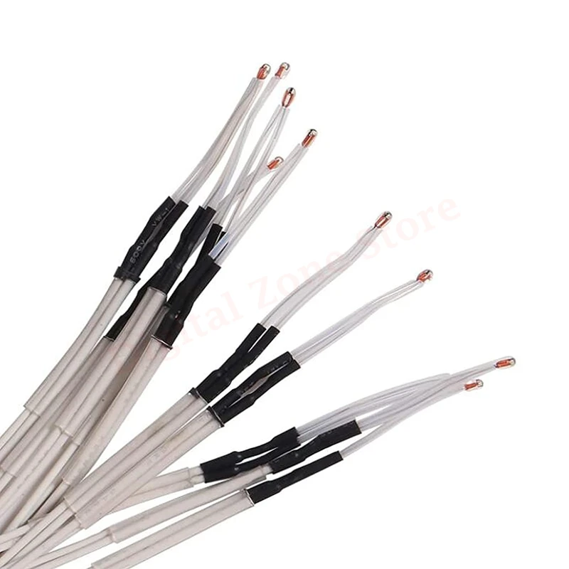 10Pcs 100K Ohm NTC 3950 Termistor 1M Sensor Suhu dengan 2Pin XH2.54 untuk Creality Ender 3, Ender 3 Pro, Ender 5 CR-10, CR-10S