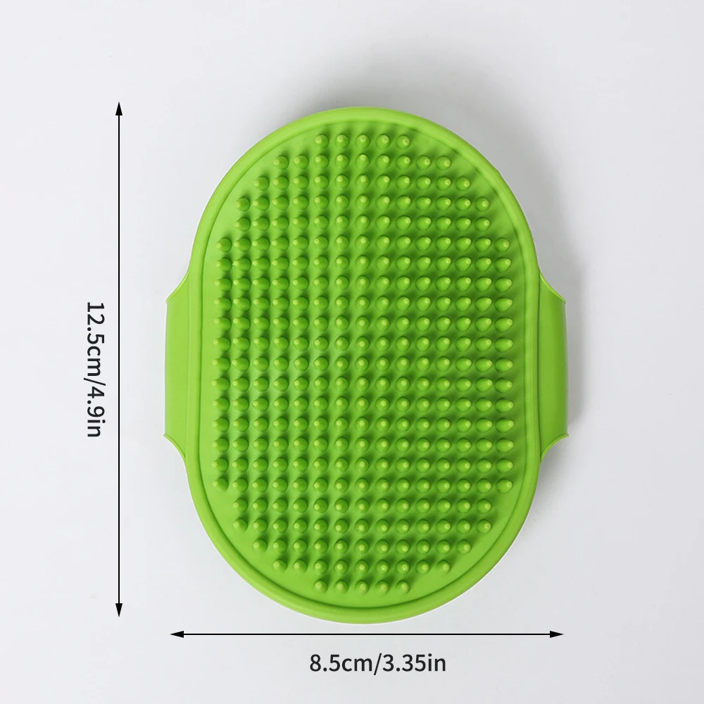 1PC Soft Rubber Dog Brush Comb Cat Bath Brush Rubber Glove Hair Fur Grooming Massage Brush For Dog Cats Pet Bath Supplies image 6
