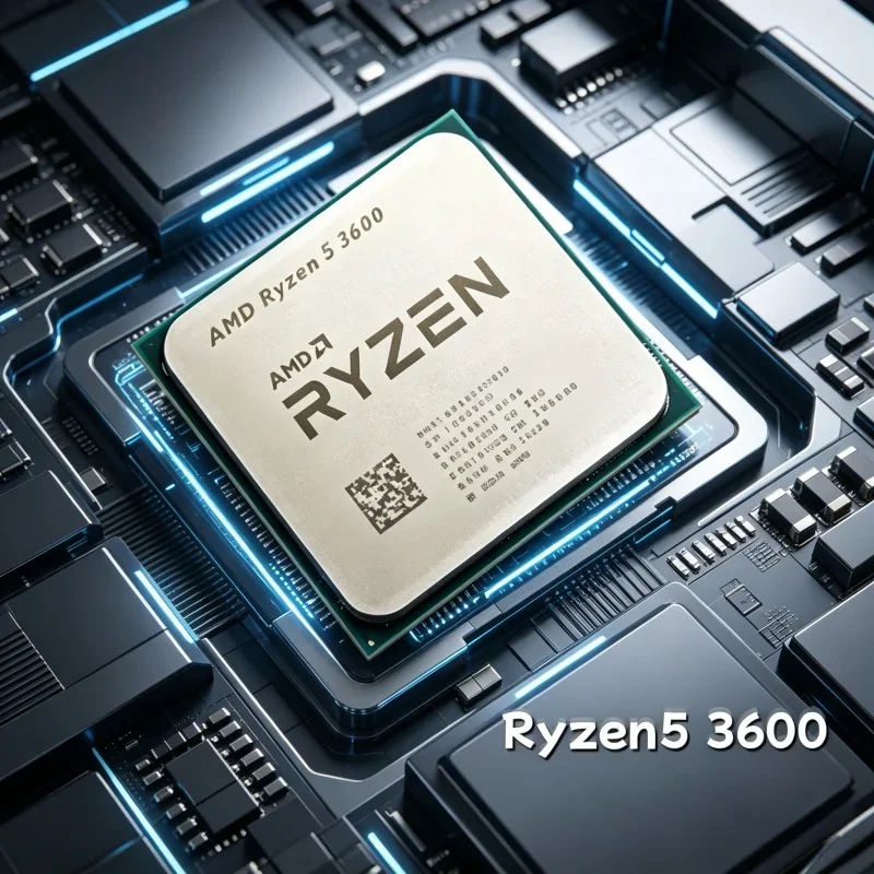 Procesador AMD Ryzen 5 3600 de Alta Frecuencia, 6 Núcleos, 12 Subprocesos, Desbloqueado, 4.4GHz, Socket AM4, Profesional para Escritorio, para Gamers